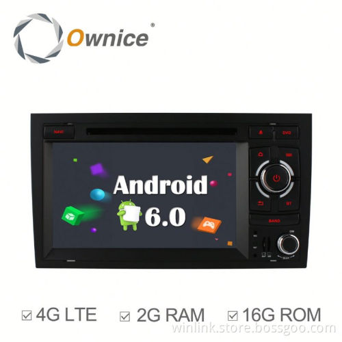 Ownice Android 6.0 Cortex A53 quad core Car Radio GPS player for Audi A4 S4 support DAB+ TPMS